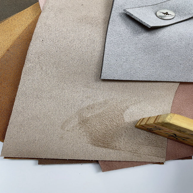 Calfskin wool velvet suede leather chrome-free  for upholstery sofa