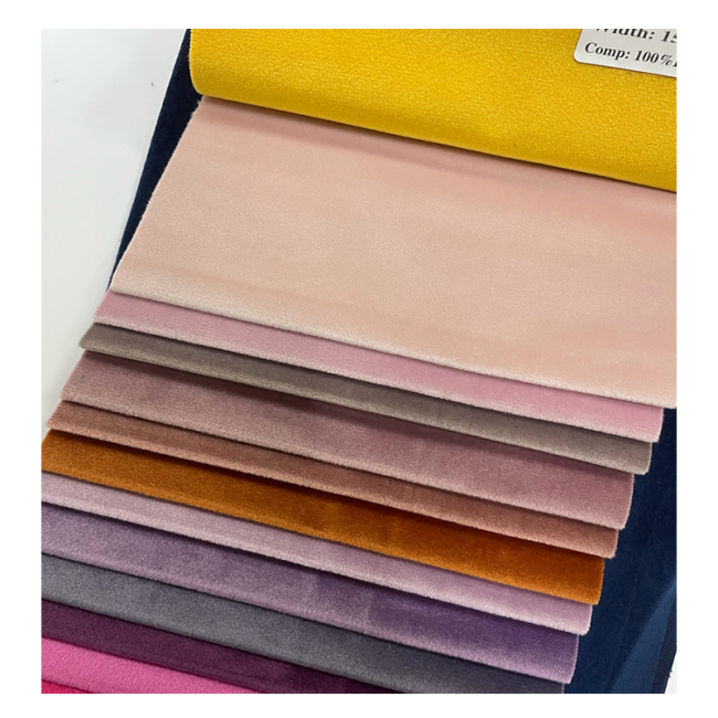 Home Decor 100% Polyester Upholstery Holland Velvet Fabric Printed Velvet Fabric For Sofa Furniture