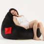 2021 hot sale Living Room Modern teardrop Black Velvet lazy bean bag recliner chair sofa for Children Adult
