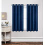 Soft 100% Blackout linen look Curtains with Coating Ready made stock Thermal Curtains for the livingroom