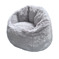 2022 new design super soft gray  foam sofa pumpkin chair for kids