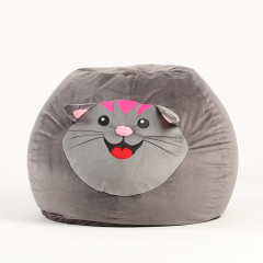 2022 hotsale bean bag chair kids cute cat shape kids animal bean bag