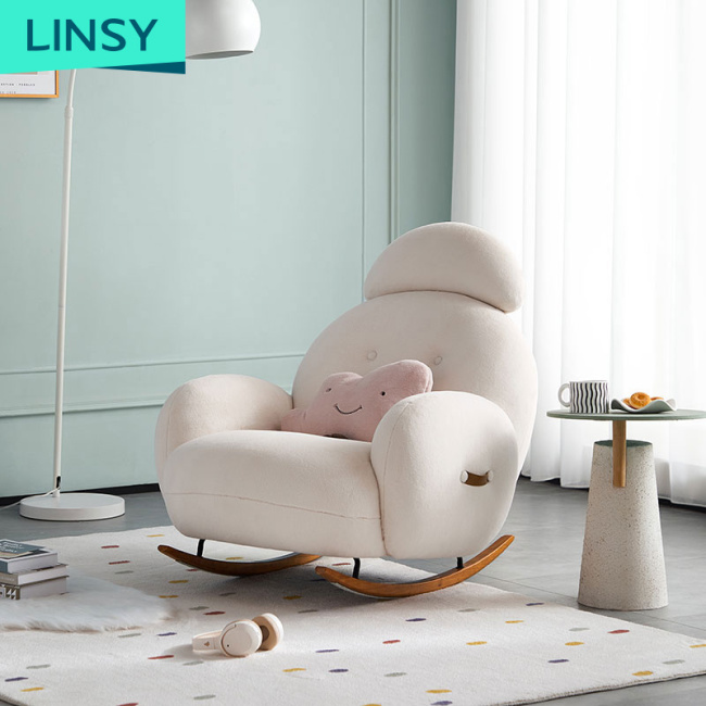Linsy American Style Modern Simple Lazy Leisure Rocking Chair Wholesale Luxury Living Room Sofa Chair Tdy59