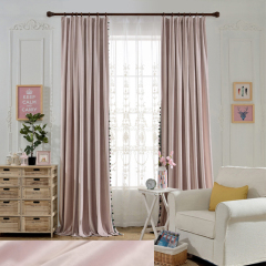 hot selling decorative ready made curtain 100 polyester holland velvet curtain