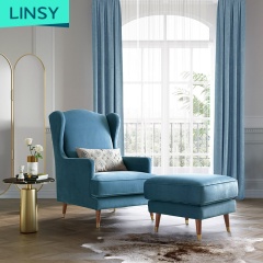 American style living room bedroom lounge high back single sofa chair