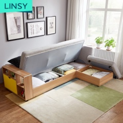 Modern Furniture Sofabed Folding Futon Sofa Cum Bed With Storage