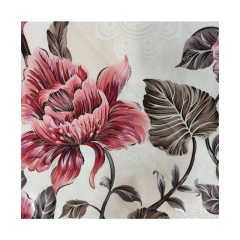 Wholesale Decorative Metallic Textile Floral Fabric Printed 100 Polyester Knitted Print Linen Fabric For Sofa