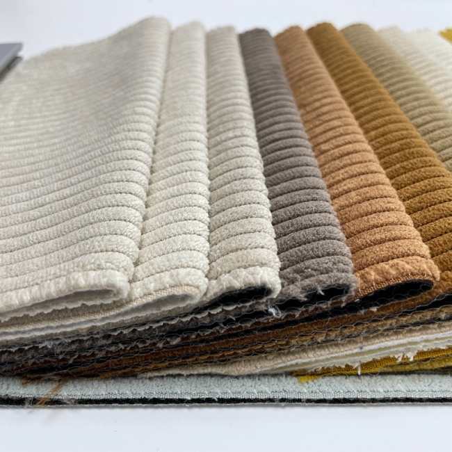 8 wale 11 wills solid color cotton corduroy polyester micro corduroy material fabric for sofa chair handbag