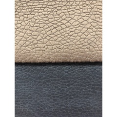 Shaoxing Textile High Quality Upholstery Faux Leather Embossed Fabric Leather For Sofas