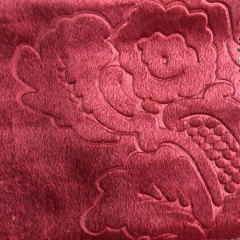 100% Polyester Custom 3D Embossed Velvet Fabric Velvet Upholstery Embossed Design Rexine