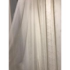 Eco friendly new recycle fabric  material living room curtain 100% polyester dolly sheer fabric