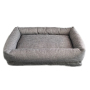 Wholesale Luxury Washable Square Large Cat Memory Foam Orthopedic Durable Soft Dog Bed With Bolsters
