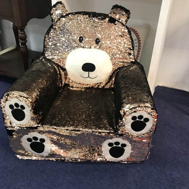 2022 new design cute bear shape foam sofa chair for kids