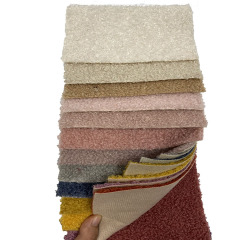 Best seller 100 Polyester boucle Teddy  Fleece velvet Fabric for sofa
