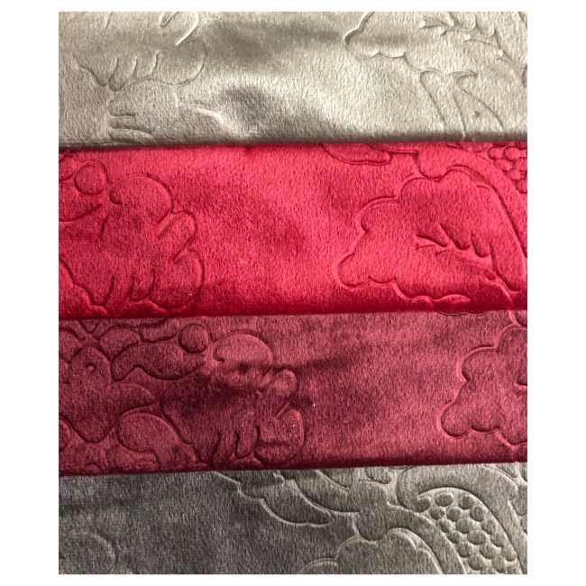 2022  Home Textile Embossed Sofa Velvet Fabric Velvet Cushion Emboss Velvet Fabric