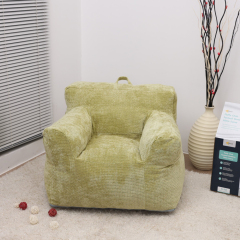 2022 Hot Sale Indoor Furniture New Design Light Green Beanbag Foam Sofa Comfortable Foam Armchair For Adult
