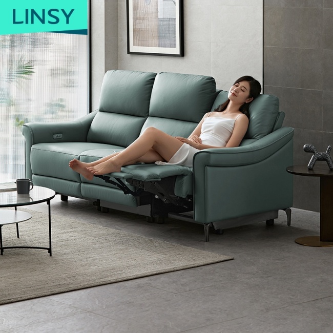 Linsy Hot Selling Three Seat Recliner Sofa Set Electric Recliner Reclining Sofa Chair For Furniture Living Room Ls332Sf6
