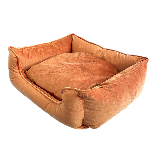 2022 new design super soft indoor all size available round fleece pet bed