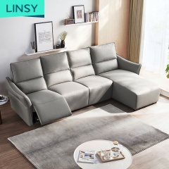 Modern living room fabric furniture set scientific cloth recliner 3 4 seater functional sofa