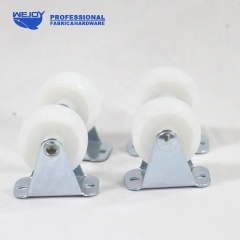 Furniture Caster Fixed wheel Inner Chair Caster Plastic industrial wheels 25mm solid castor