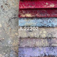 JL22202 - 12 color bronzed holland velvet fabrics for sofa furniture material free products sample