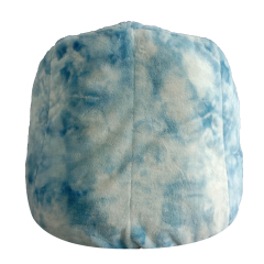 2021 New Modern high quality customizable rabbit hair tie-dyed blue pumpkin chair for adult and kid