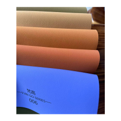 New fabric textiles pu leather sofa fabric upholstery leather stock lot Frosted artificial leather for sofas material fabricated