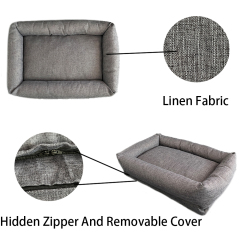 New design wholesale all size available washable rectangle  pet bed