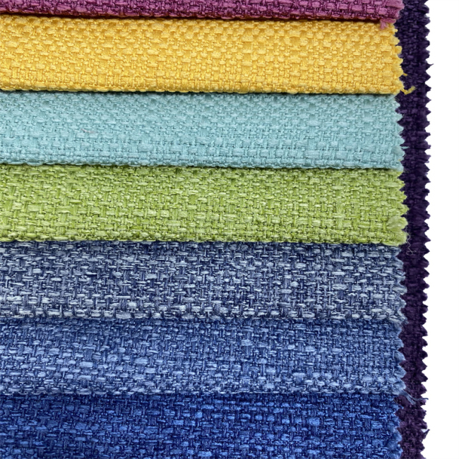 100% polyester Cheap Price Anti- Tearing Upholstery Stretch linen Fabric