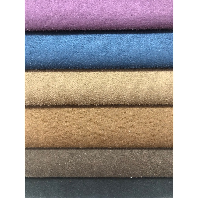 2022 New Arrival 100% Polyester Fabric Suede Knit Soft Suede Fabric