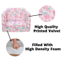 2022 new design printed cozy convertible lounger sofa for kids