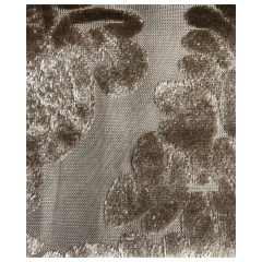 China Textile Polyester Flock Self Adhesive Sofa Fabric Arab Fabric Geometric Jacquard Velvet