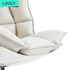 Linsy Home Bedroom Cafe Chair European Style High Back Salon Rotate Lounge Chaise Sofa In Living Room A138A