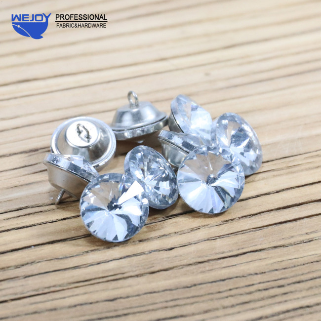Wejoy 20mm Rhinestone diamond decorative buttons fashion nice diamond upholstery button for sofa