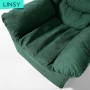 Nordic Single Lazy Sofa Chair in Small Bedroom Sofa for Girl Leisure Chair Living Room Furniture Modern Oak Wood Feet Fabric