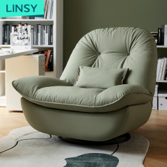 Linsy PU One Seater Seat Reclinable Living Room Power Single Sofa Recliner Reclining Chair