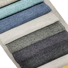 Home Textile Soft Feeling 100% polyester  Linen Printed Velvet Fabric Wholesale For Sofa