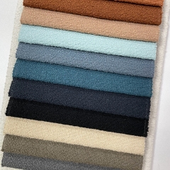 wholesale supplier High quality plain boucle teddy fabric upholstery sherpa fleece fabric 100% polyester home deco fabric