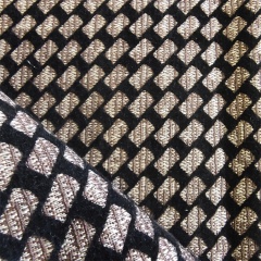 Wholesale Jacquard Linen Look Fabric Flocked Upholstery Linen Fabric Flocking Fabric Sofa
