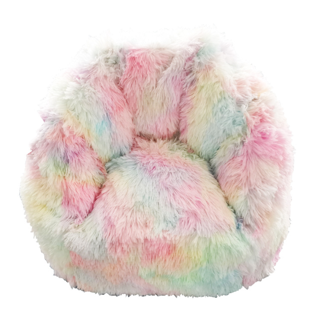 2022 Best sale style fluffy bean bag chair for children and Adult colorful and soft bean bag