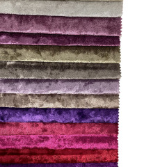 Wholesale Hot Sale Colorful 100 Polyester Printed Crushed Velvet Fabric Upholstery Sofa Fabric Types