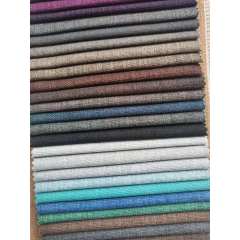Linen slub style sofa cover fabric wholesale