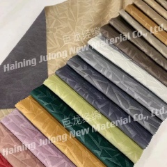 JL23202--High Quality Beautiful Design 100% Polyester Embossed Holland Velvet Upholstery For Sofa Fabric