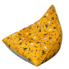 Printed Christmas Custom Comfortable triangle Bean Bag Chair Cover at Competitive Price Fashionable Bean Bag Baby