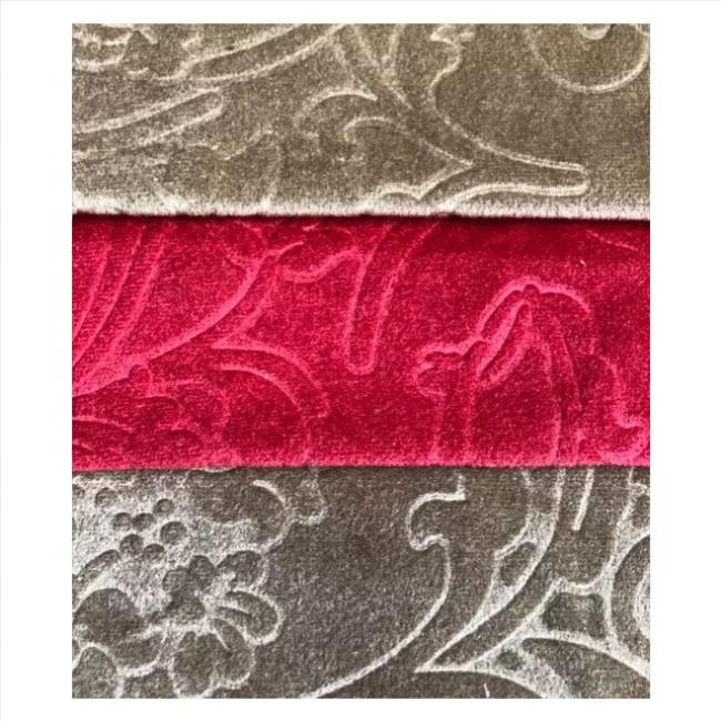 Best Selling 100 Polyester Emboss Fabric Embossed Sofa Cover Emboss Velvet Fabric