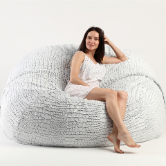 Sleep skin bean bag bed 7 6 5 ft fur fabric beanbag sofa living room chair for adult and kid Beanbag Sofa Chair