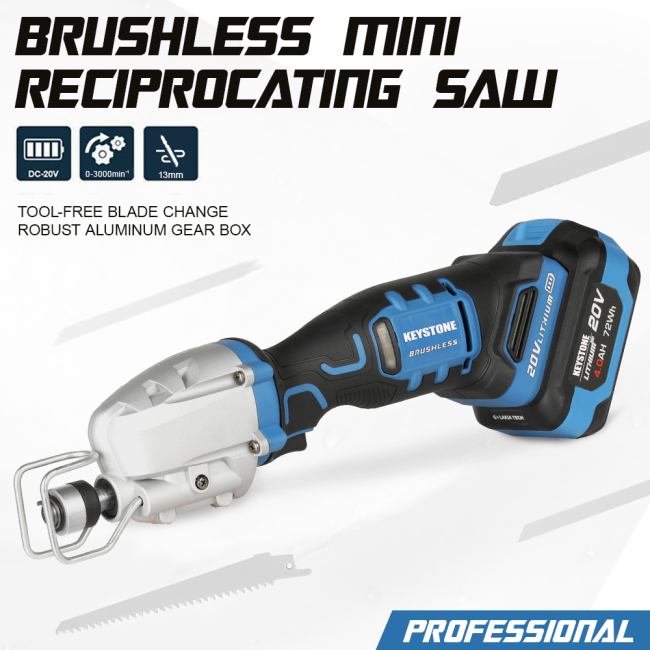 PRO 97701 20V Cordless Brushless 1/2 In. Mini-reciprocating Saw (Bare Tool)