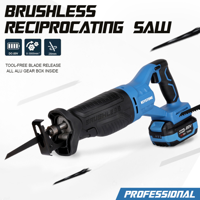 PRO 97703 20V Cordless Brushless 1-1/8 In. Reciprocating Saw (Bare Tool)