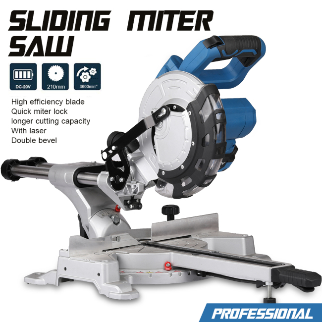 PRO 98004 20V Cordless Brushed 8-1/4 In. Sliding Miter Saw With Laser (Bare Tool)