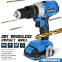 PRO 95703 20V Cordless Brushless 80N.m 1/2 In. Dual Speed Impact Drill (Bare Tool)